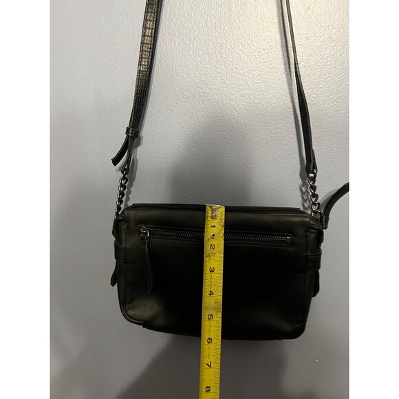 Simply Vera By Vera Wang Black Crossbody Purse Multi Pockets Adjustable Strap - Picture 2 of 10